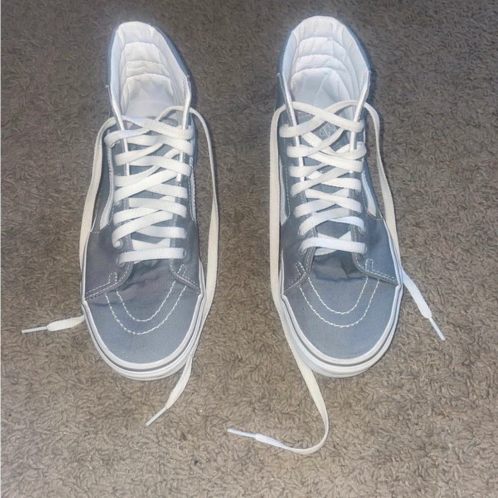 Gray hightop vans